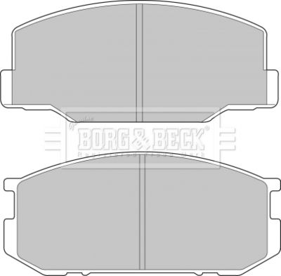 BBP1196 BORG & BECK Комплект тормозных колодок, дисковый тормоз