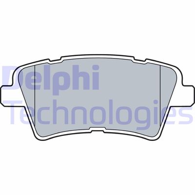 LP3537 DELPHI Комплект тормозных колодок, дисковый тормоз
