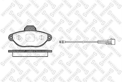 425001BSX STELLOX Комплект тормозных колодок, дисковый тормоз