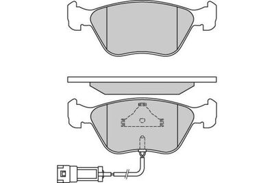 120658 E.T.F. Комплект тормозных колодок, дисковый тормоз
