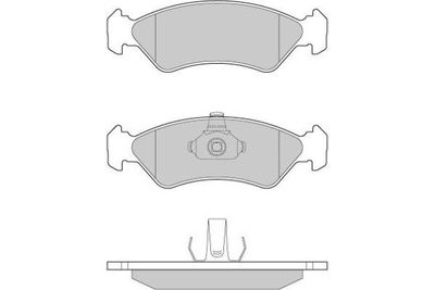 120671 E.T.F. Комплект тормозных колодок, дисковый тормоз