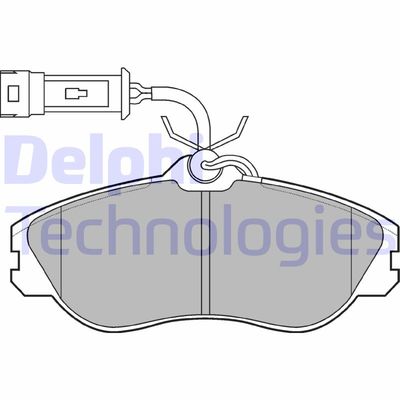 LP706 DELPHI Комплект тормозных колодок, дисковый тормоз