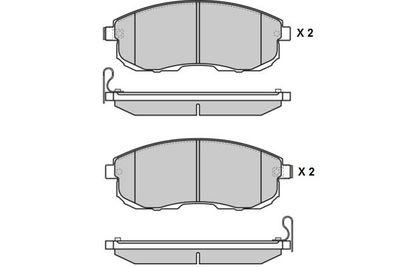 121342 E.T.F. Комплект тормозных колодок, дисковый тормоз