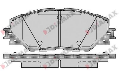 N09117 DIAMAX Комплект тормозных колодок, дисковый тормоз