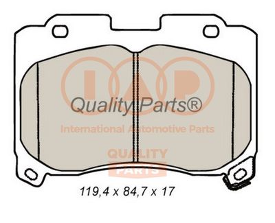 70417068 IAP QUALITY PARTS Комплект тормозных колодок, дисковый тормоз