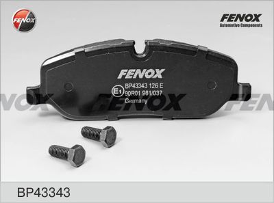 BP43343 FENOX Комплект тормозных колодок, дисковый тормоз