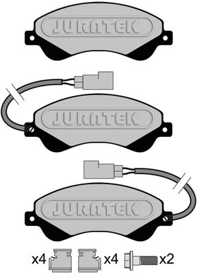 JCP117 JURATEK Комплект тормозных колодок, дисковый тормоз