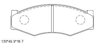 KD1748 ASIMCO Комплект тормозных колодок, дисковый тормоз