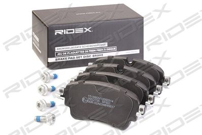 402B1217 RIDEX Комплект тормозных колодок, дисковый тормоз