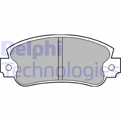 LP353 DELPHI Комплект тормозных колодок, дисковый тормоз