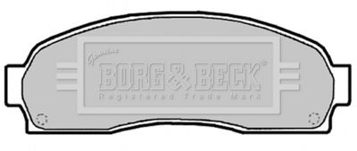 BBP2134 BORG & BECK Комплект тормозных колодок, дисковый тормоз
