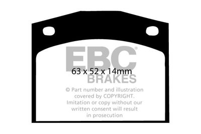 DP238 EBC Brakes Комплект тормозных колодок, дисковый тормоз