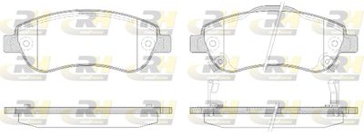2128902 ROADHOUSE Комплект тормозных колодок, дисковый тормоз