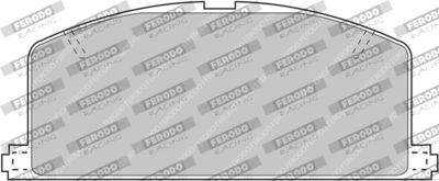 FDS308 FERODO RACING Комплект тормозных колодок, дисковый тормоз