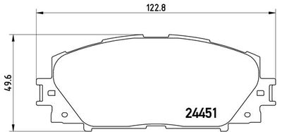 P83141 BREMBO Комплект тормозных колодок, дисковый тормоз