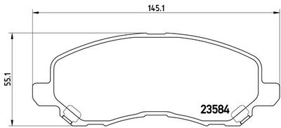 P54030X BREMBO Комплект тормозных колодок, дисковый тормоз