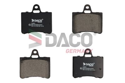 320601 DACO Germany Комплект тормозных колодок, дисковый тормоз