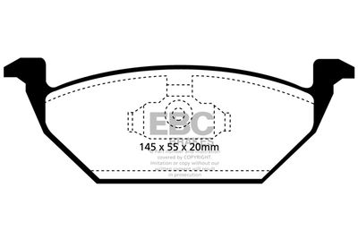 DP1117 EBC Brakes Комплект тормозных колодок, дисковый тормоз