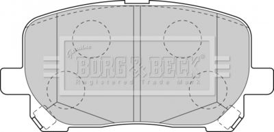 BBP1837 BORG & BECK Комплект тормозных колодок, дисковый тормоз