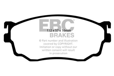DP21411 EBC Brakes Комплект тормозных колодок, дисковый тормоз