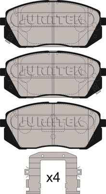 JCP8280 JURATEK Комплект тормозных колодок, дисковый тормоз