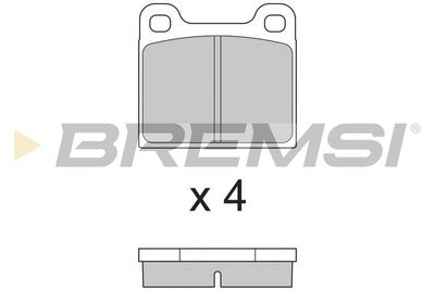 BP2009 BREMSI Комплект тормозных колодок, дисковый тормоз