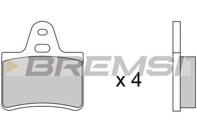 BP2087 BREMSI Комплект тормозных колодок, дисковый тормоз