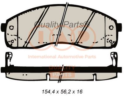 70421051 IAP QUALITY PARTS Комплект тормозных колодок, дисковый тормоз