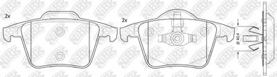 PN0358 NiBK Комплект тормозных колодок, дисковый тормоз