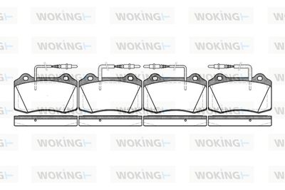 P534314 WOKING Комплект тормозных колодок, дисковый тормоз