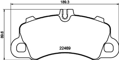 8DB355039101 HELLA PAGID Комплект тормозных колодок, дисковый тормоз