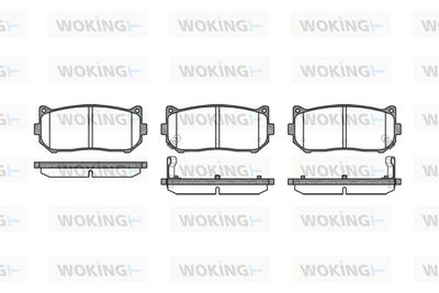 P749302 WOKING Комплект тормозных колодок, дисковый тормоз