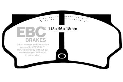 DP181 EBC Brakes Комплект тормозных колодок, дисковый тормоз