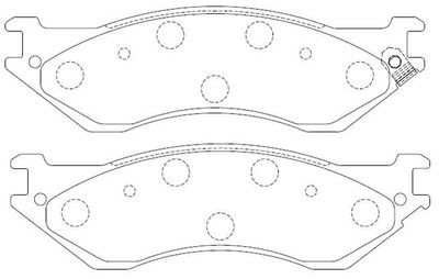 FP0702 FIT Комплект тормозных колодок, дисковый тормоз