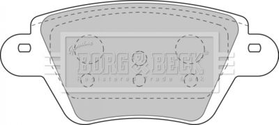 BBP1892 BORG & BECK Комплект тормозных колодок, дисковый тормоз