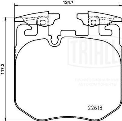 PF4213 TRIALLI Комплект тормозных колодок, дисковый тормоз