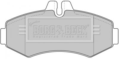 BBP1664 BORG & BECK Комплект тормозных колодок, дисковый тормоз
