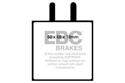 DP2543 EBC Brakes Комплект тормозных колодок, дисковый тормоз