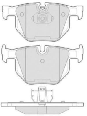 FBP1667 FREMAX Комплект тормозных колодок, дисковый тормоз