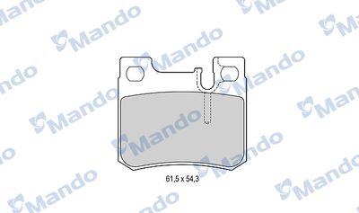 MBF015656 MANDO Комплект тормозных колодок, дисковый тормоз