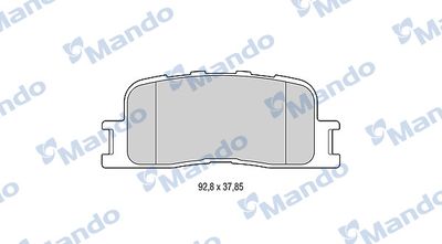 MBF015873 MANDO Комплект тормозных колодок, дисковый тормоз