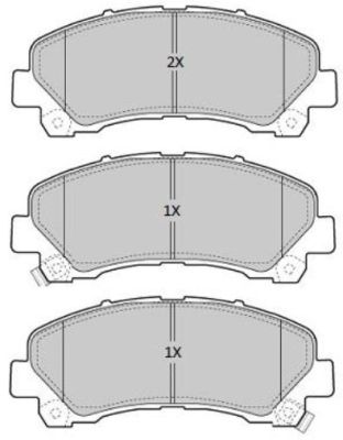 FBP1885 FREMAX Комплект тормозных колодок, дисковый тормоз