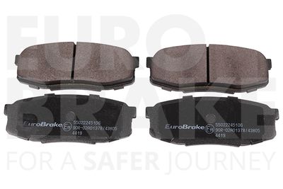 55022245106 EUROBRAKE Комплект тормозных колодок, дисковый тормоз