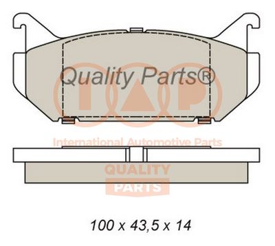 70411055 IAP QUALITY PARTS Комплект тормозных колодок, дисковый тормоз