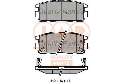 70420091 IAP QUALITY PARTS Комплект тормозных колодок, дисковый тормоз