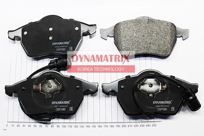 DBP590 DYNAMATRIX Комплект тормозных колодок, дисковый тормоз
