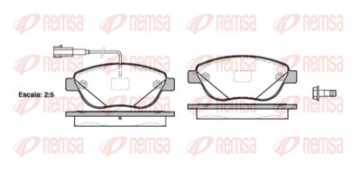 085912 REMSA Комплект тормозных колодок, дисковый тормоз