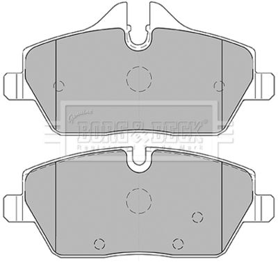 BBP2446 BORG & BECK Комплект тормозных колодок, дисковый тормоз
