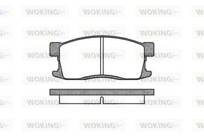 P355300 WOKING Комплект тормозных колодок, дисковый тормоз