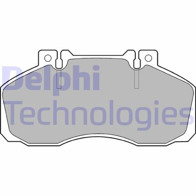 LP662 DELPHI Комплект тормозных колодок, дисковый тормоз